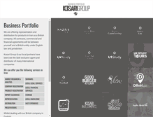 Tablet Screenshot of kosarigroup.com